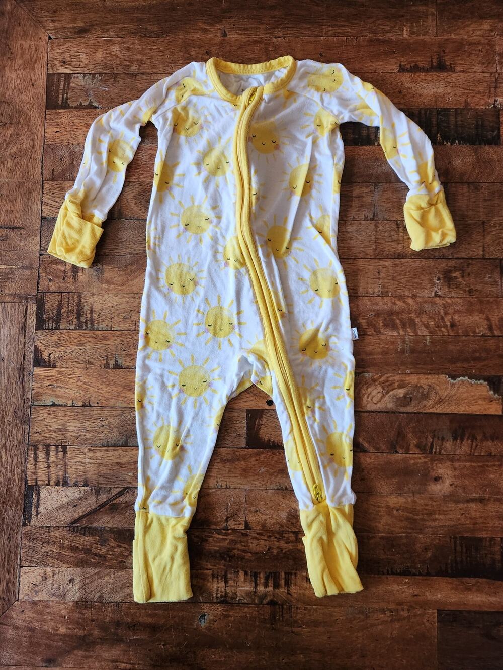 Little Sleepies 3-6 month bamboo pajamas sun print